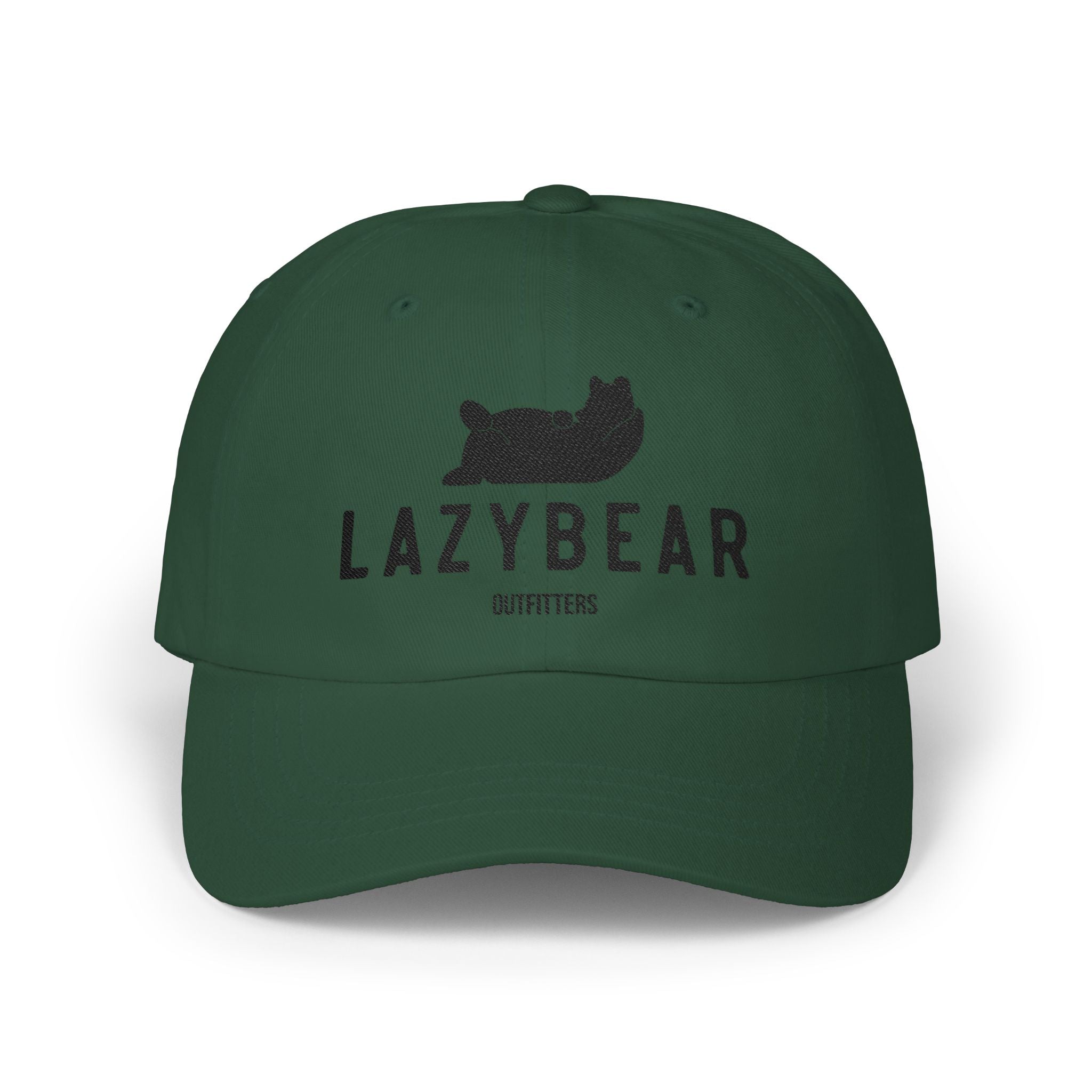 Lazybear Outfitters Classic Dad Cap — Relaxed Bear Logo Baseball Hat