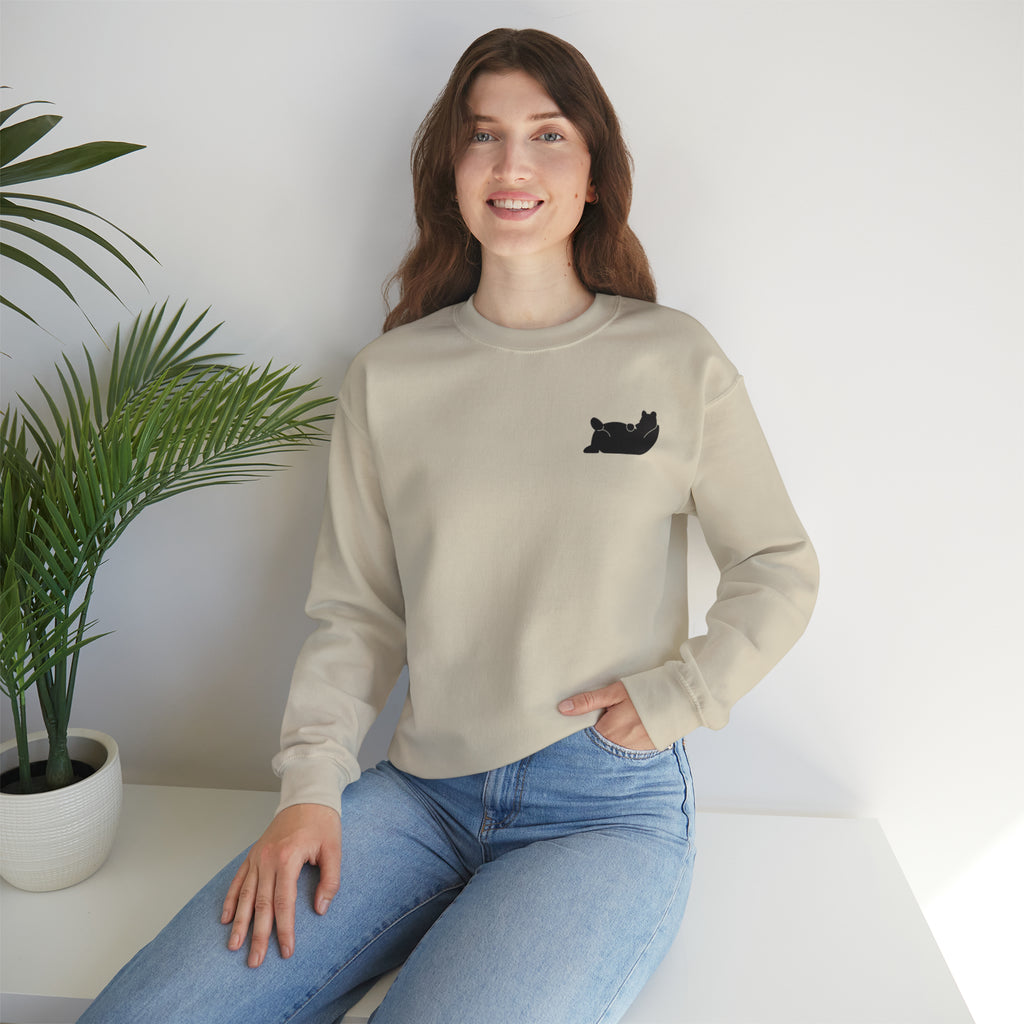 Lazy Bear Crewneck Sweatshirt (front bear, back name)