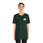Lazy Bear Unisex Short Sleeve Tee (front bear, back name)