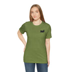 Lazy Bear Unisex Short Sleeve Tee (front bear, back name)
