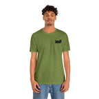Lazy Bear Unisex Short Sleeve Tee (front bear, back name)