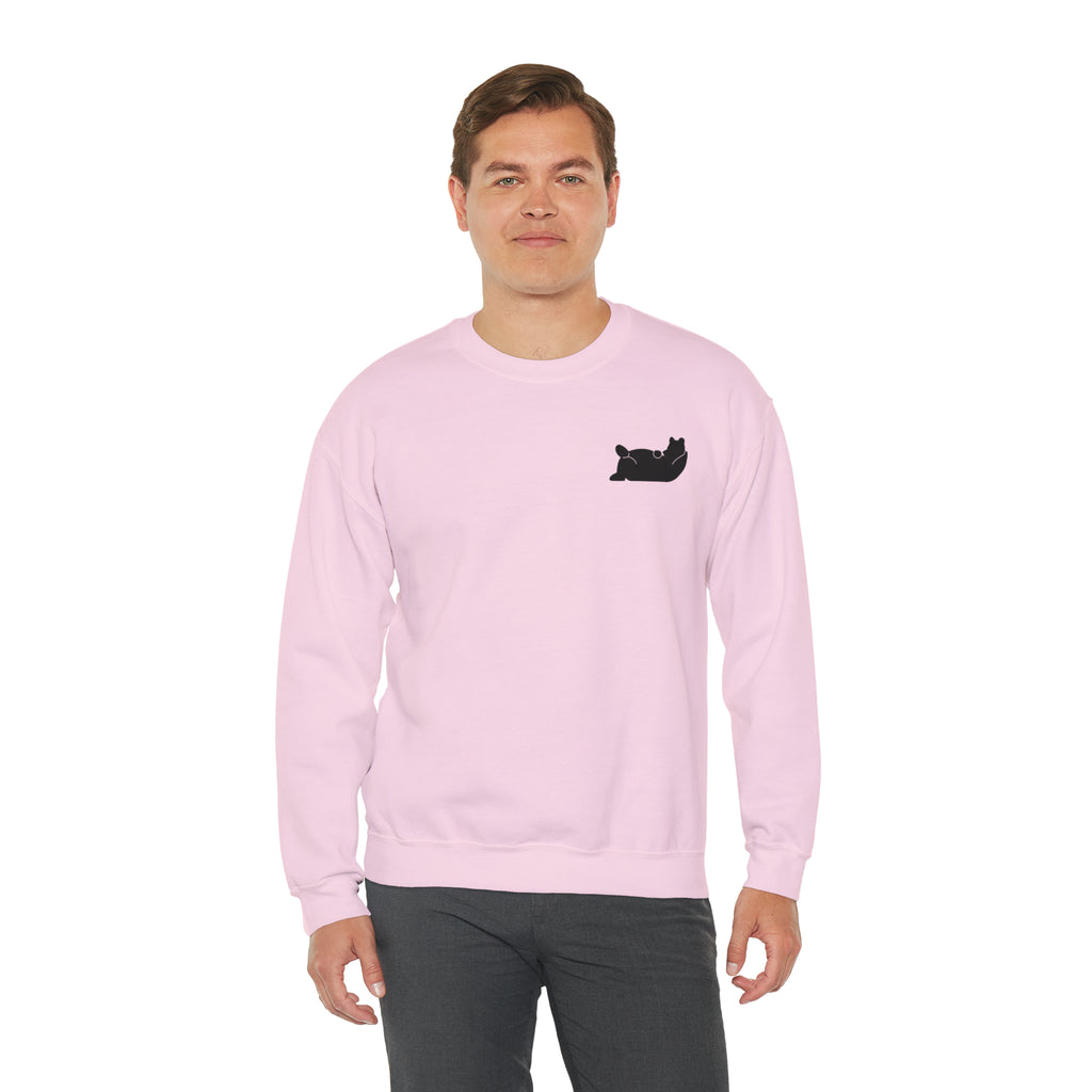 Lazy Bear Crewneck Sweatshirt (front bear, back name)
