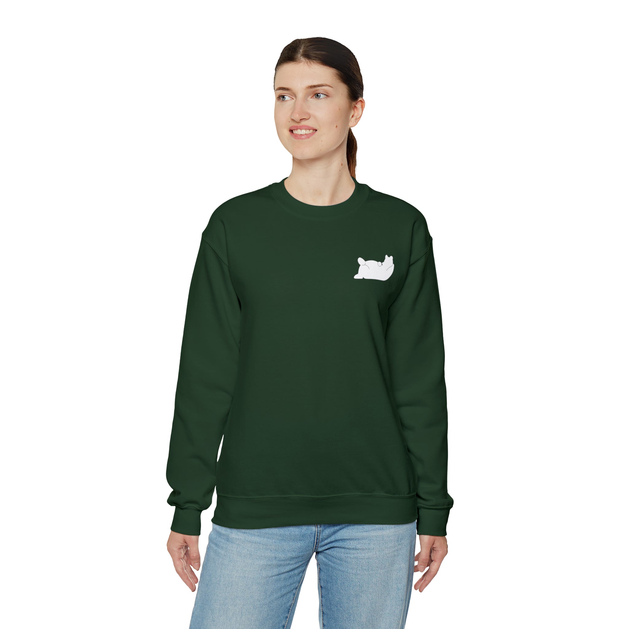 Lazy Bear Crewneck Sweatshirt (front bear, back name)