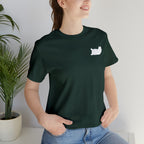 Lazy Bear Unisex Short Sleeve Tee (front bear, back name)