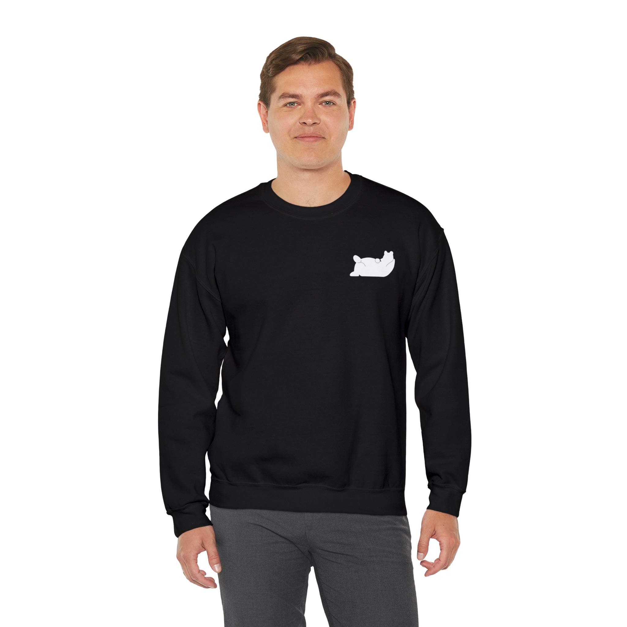 Lazy Bear Crewneck Sweatshirt (front bear, back name)