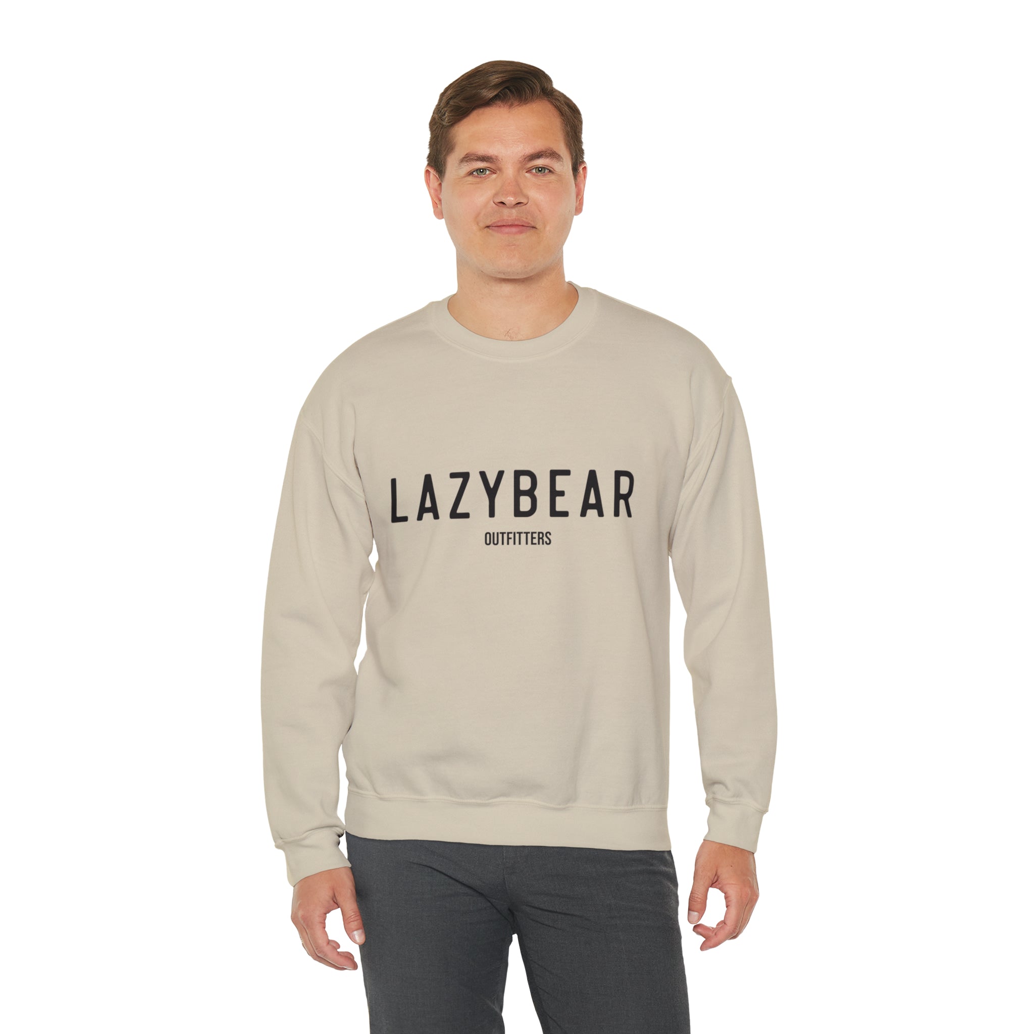 Lazy Bear Crewneck Sweatshirt (front name, back bear)