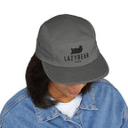 LazyBear Embroidered 5-Panel Cap — Casual Outdoor Cotton Hat