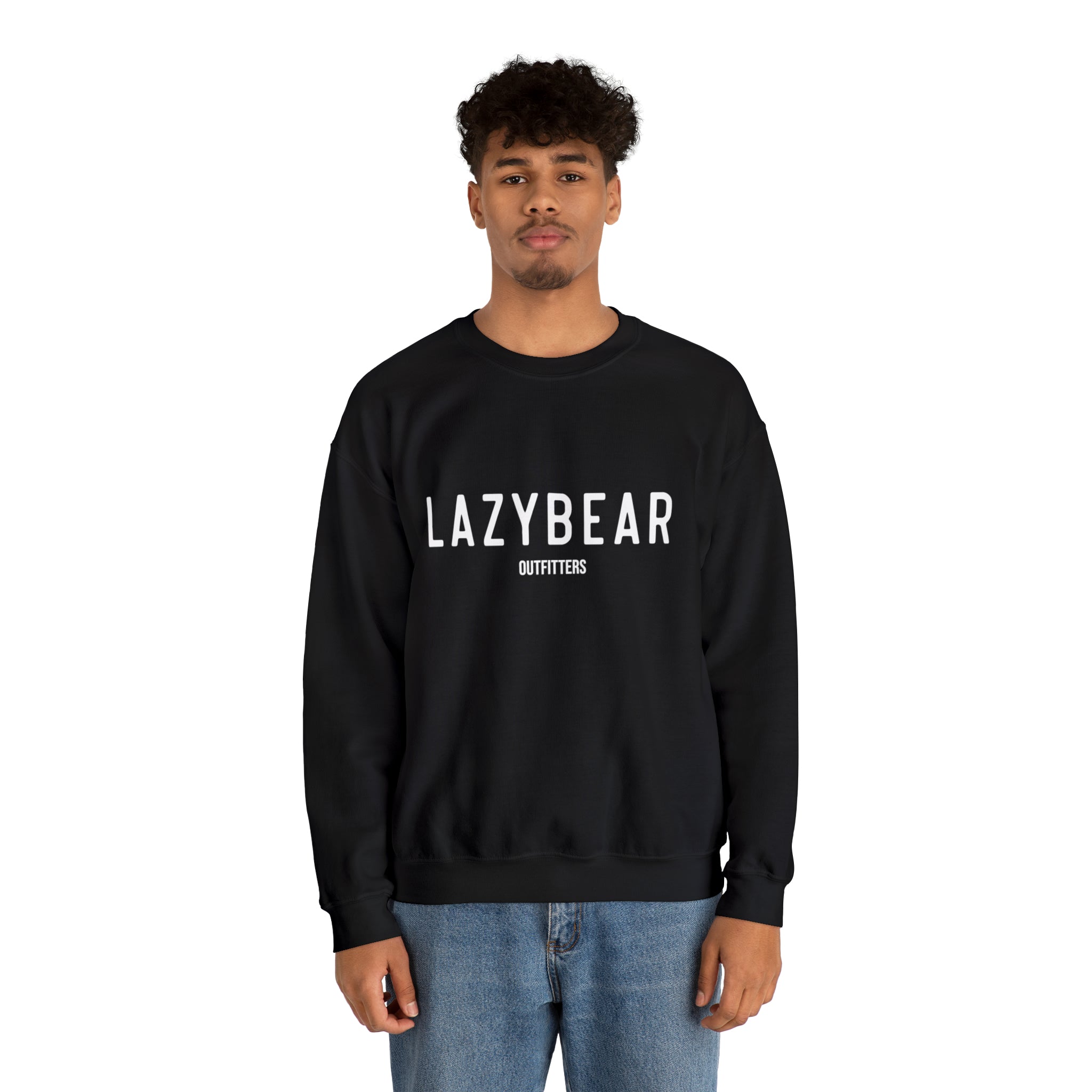 Lazy Bear Crewneck Sweatshirt (front name, back bear)