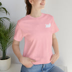 Lazy Bear Unisex Short Sleeve Tee (front bear, back name)