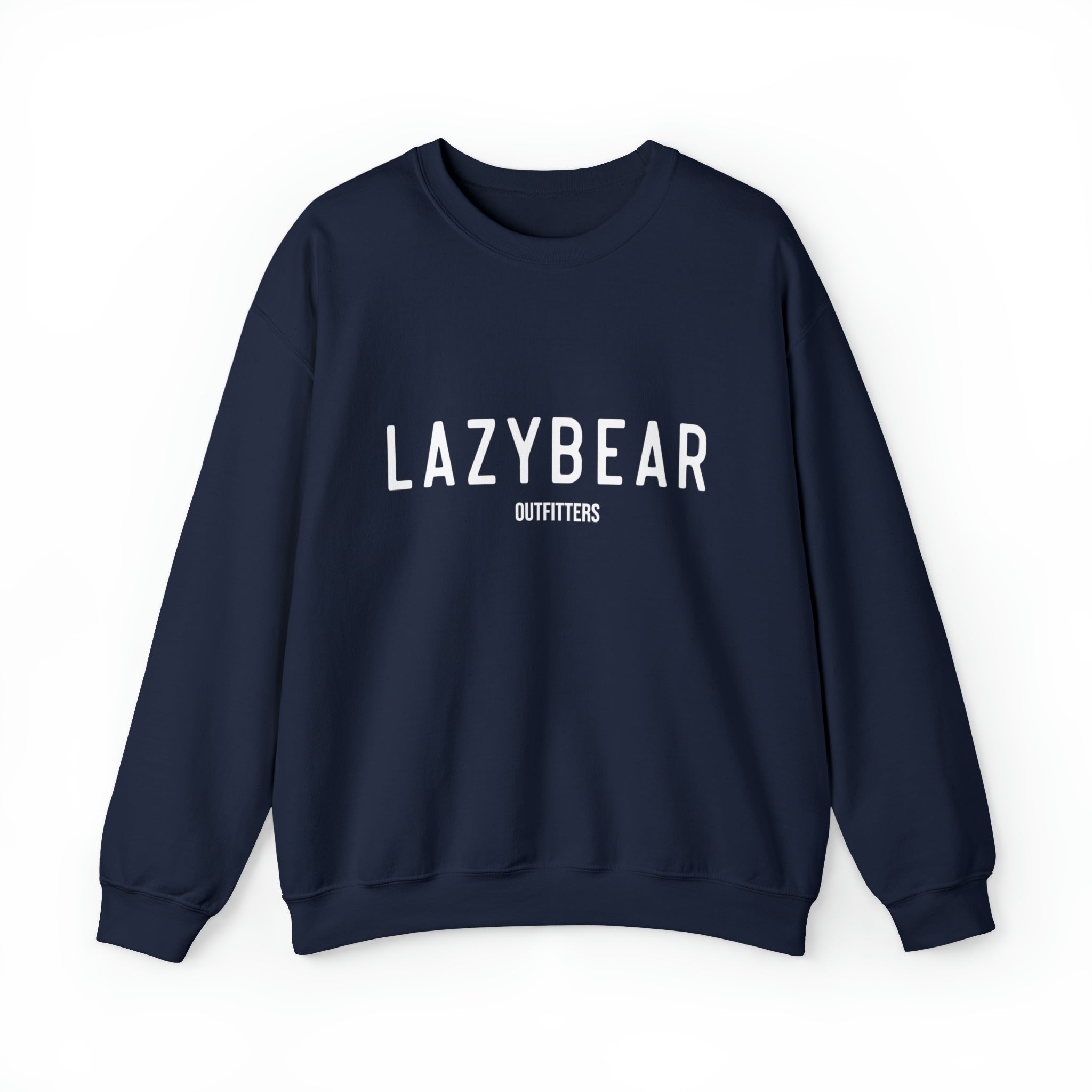 Lazy Bear Crewneck Sweatshirt (front name, back bear)
