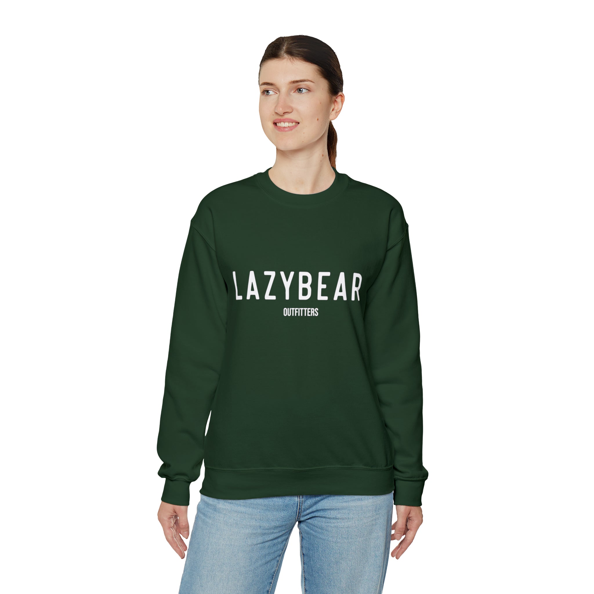 Lazy Bear Crewneck Sweatshirt (front name, back bear)