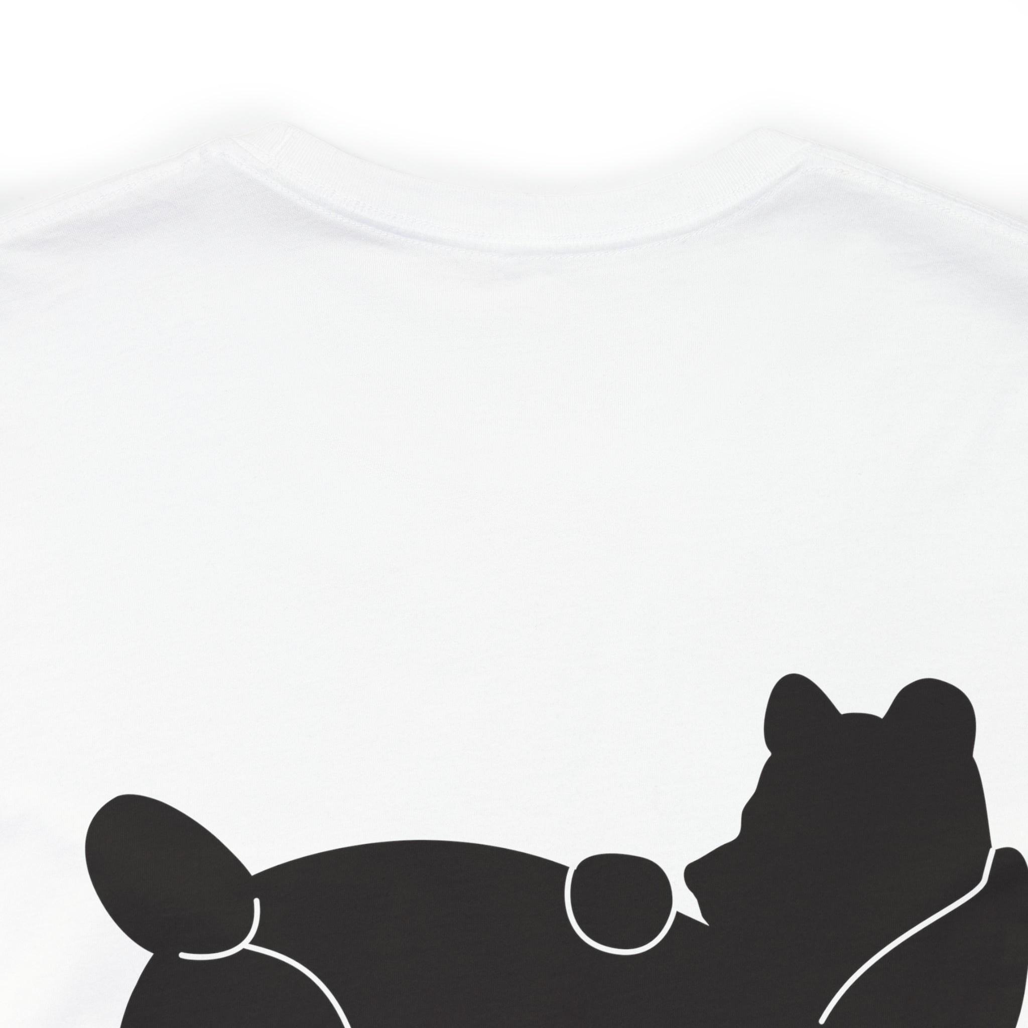 Lazy Bear Unisex Short Sleeve Tee (front name, back bear)