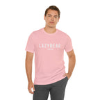 Lazy Bear Unisex Short Sleeve Tee (front name, back bear)