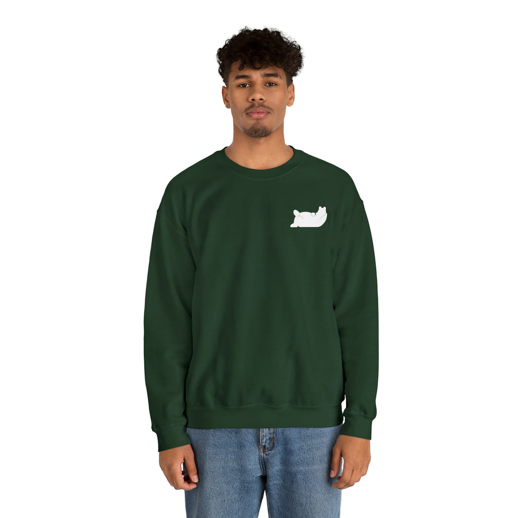 Lazy Bear Crewneck Sweatshirt (front bear, back name)