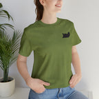 Lazy Bear Unisex Short Sleeve Tee (front bear, back name)