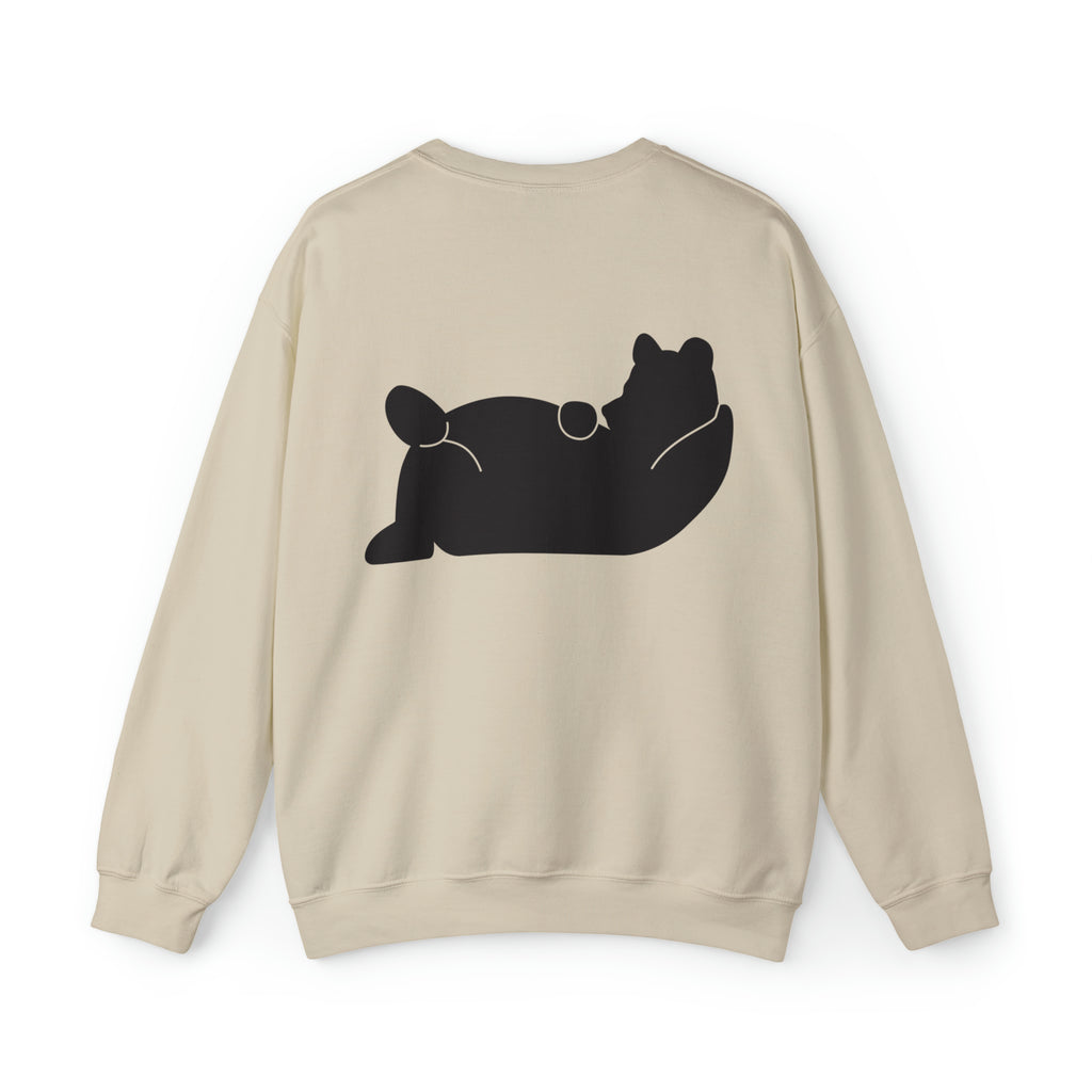 Lazy Bear Crewneck Sweatshirt (front name, back bear)