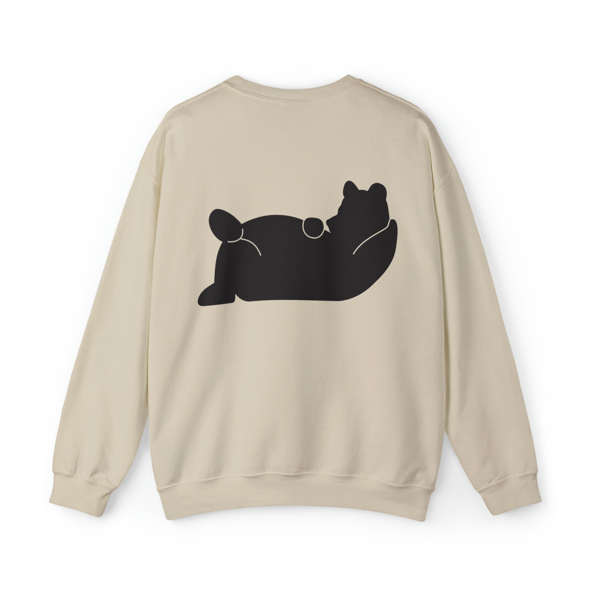 Lazy Bear Crewneck Sweatshirt (front name, back bear)
