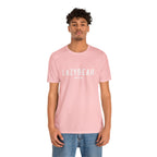 Lazy Bear Unisex Short Sleeve Tee (front name, back bear)
