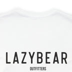 Lazy Bear Unisex Short Sleeve Tee (front bear, back name)