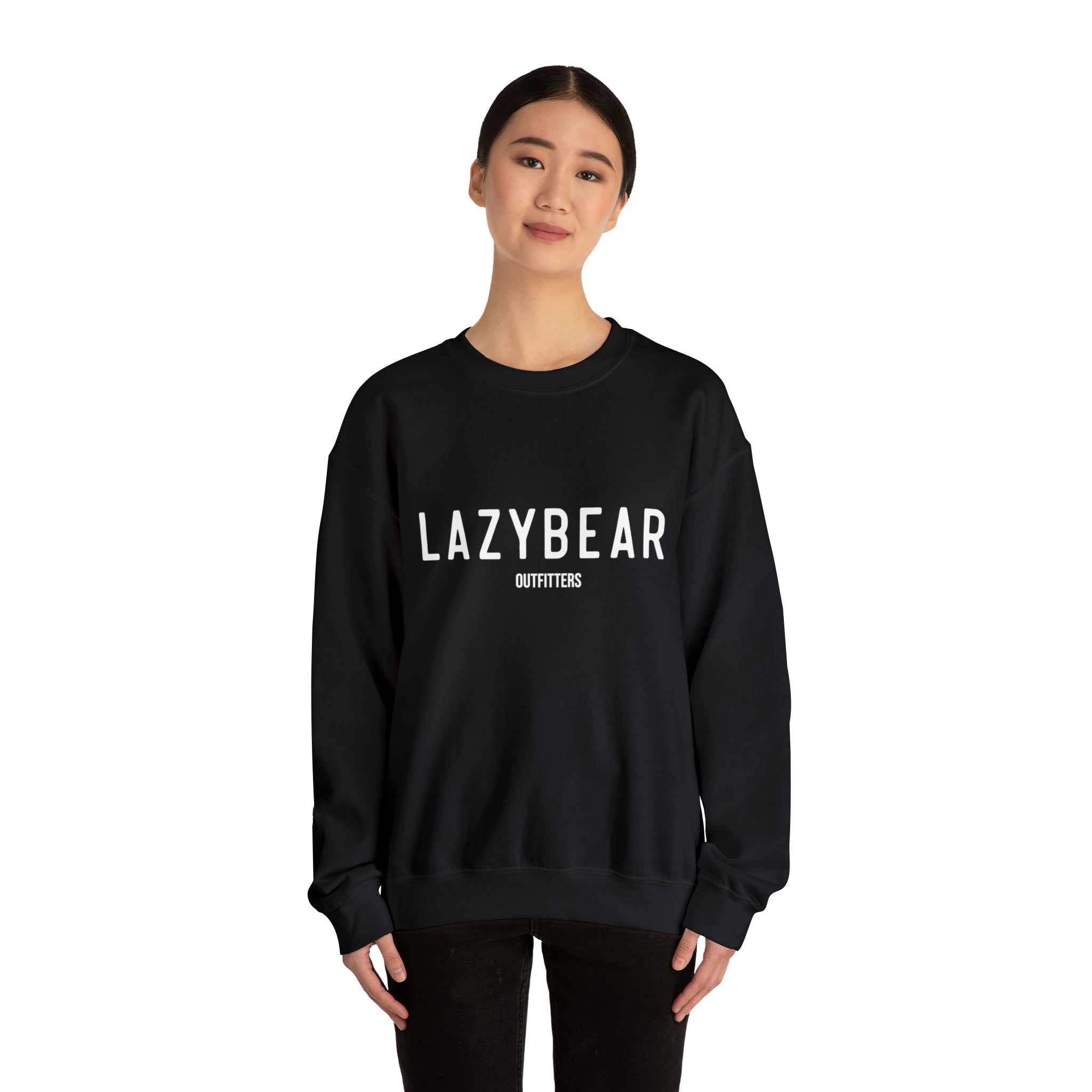 Lazy Bear Crewneck Sweatshirt (front name, back bear)