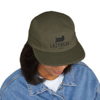LazyBear Embroidered 5-Panel Cap — Casual Outdoor Cotton Hat
