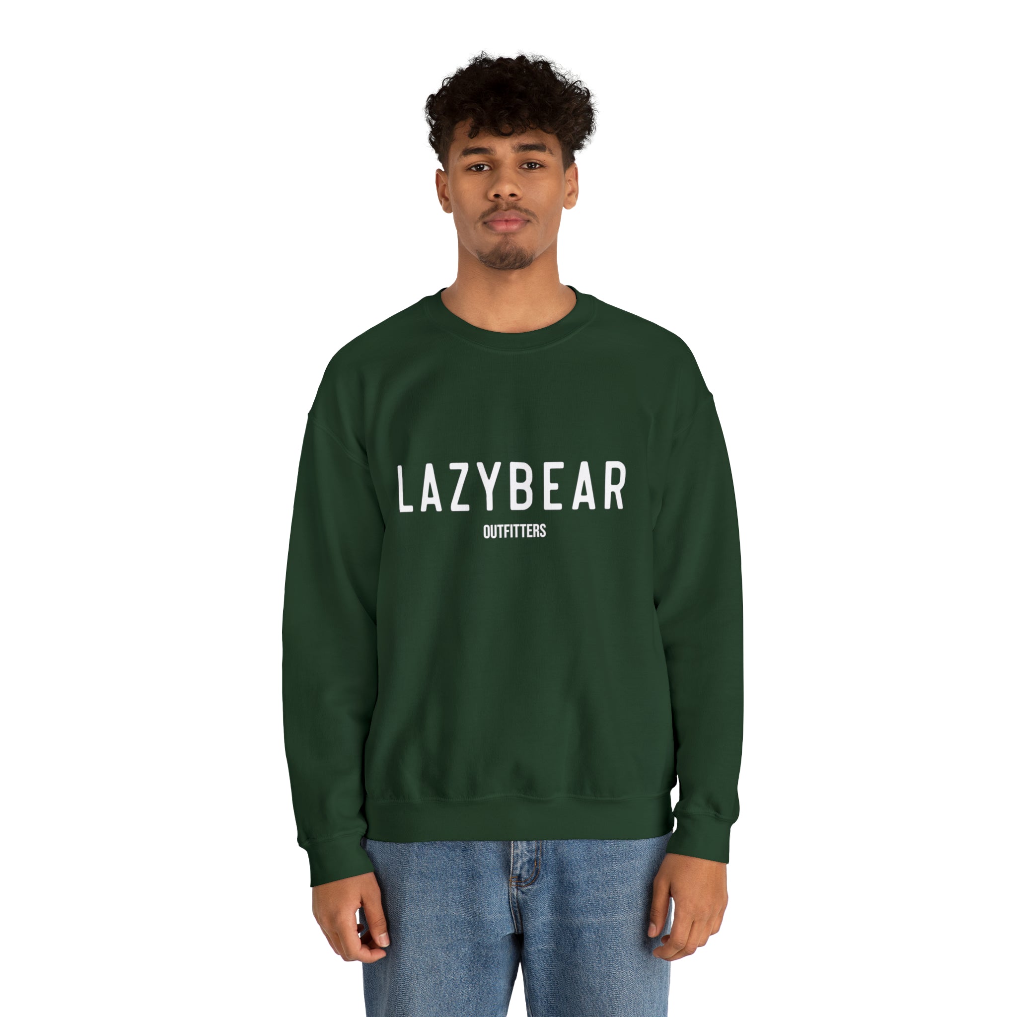Lazy Bear Crewneck Sweatshirt (front name, back bear)