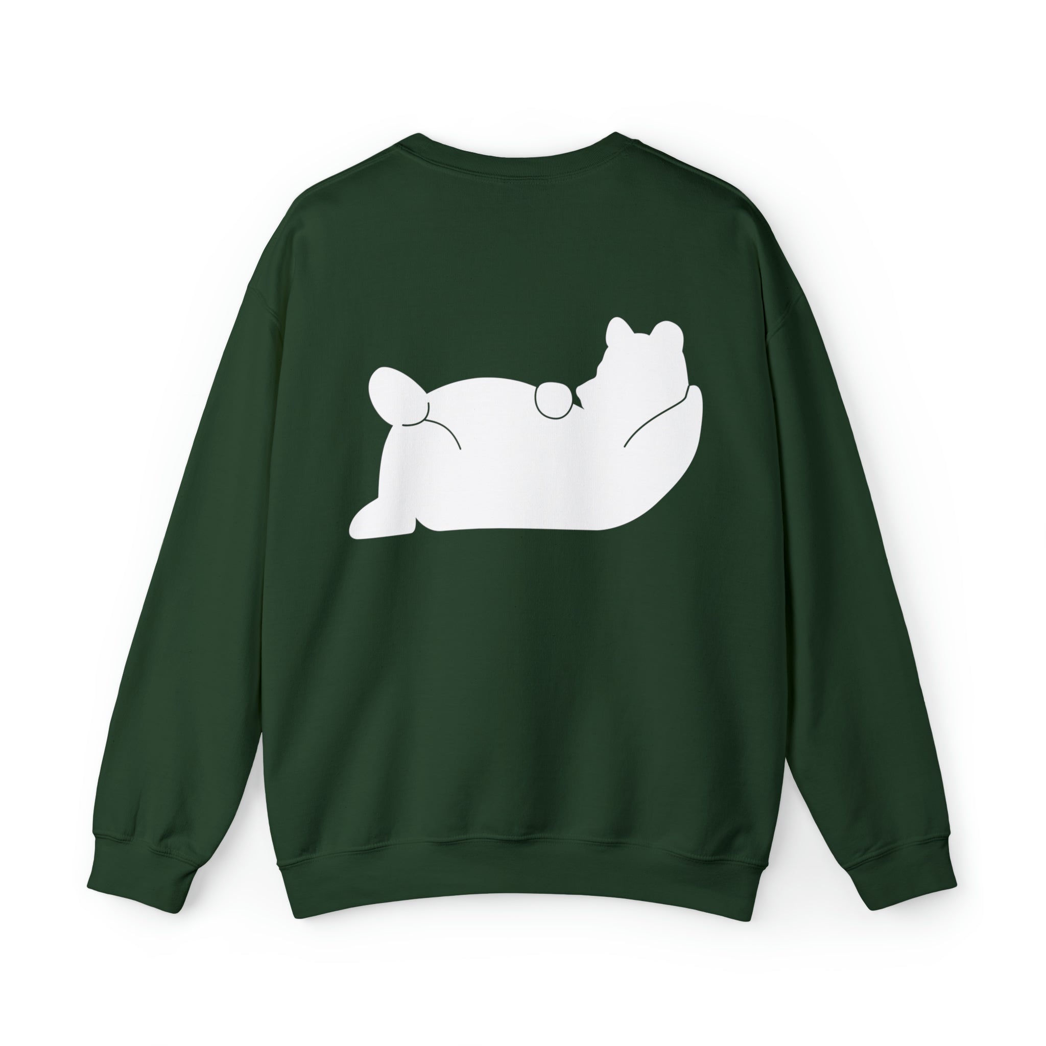 Lazy Bear Crewneck Sweatshirt (front name, back bear)