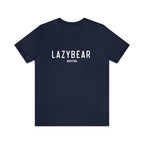 Lazy Bear Unisex Short Sleeve Tee (front name, back bear)