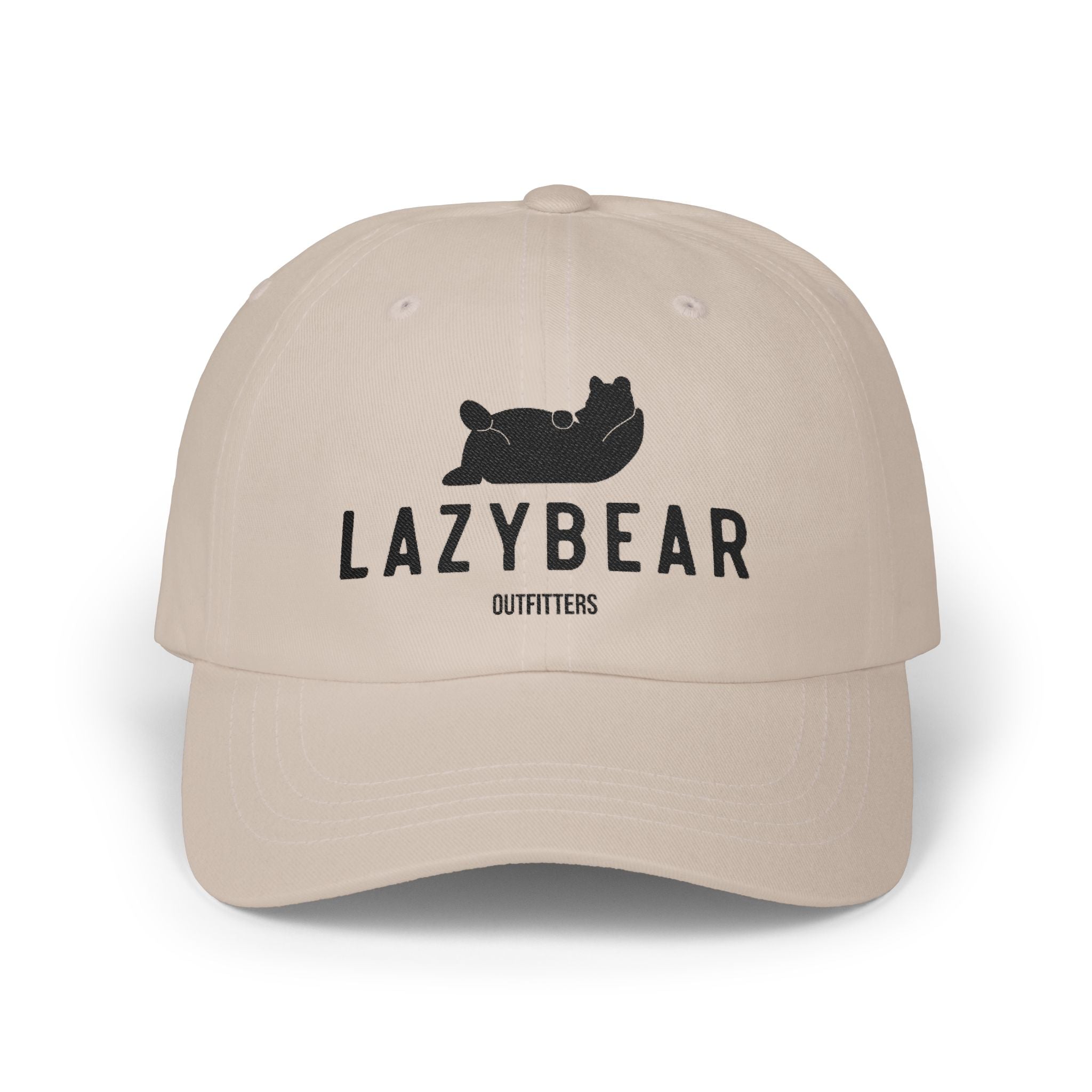 Lazybear Outfitters Classic Dad Cap — Relaxed Bear Logo Baseball Hat