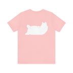 Lazy Bear Unisex Short Sleeve Tee (front name, back bear)