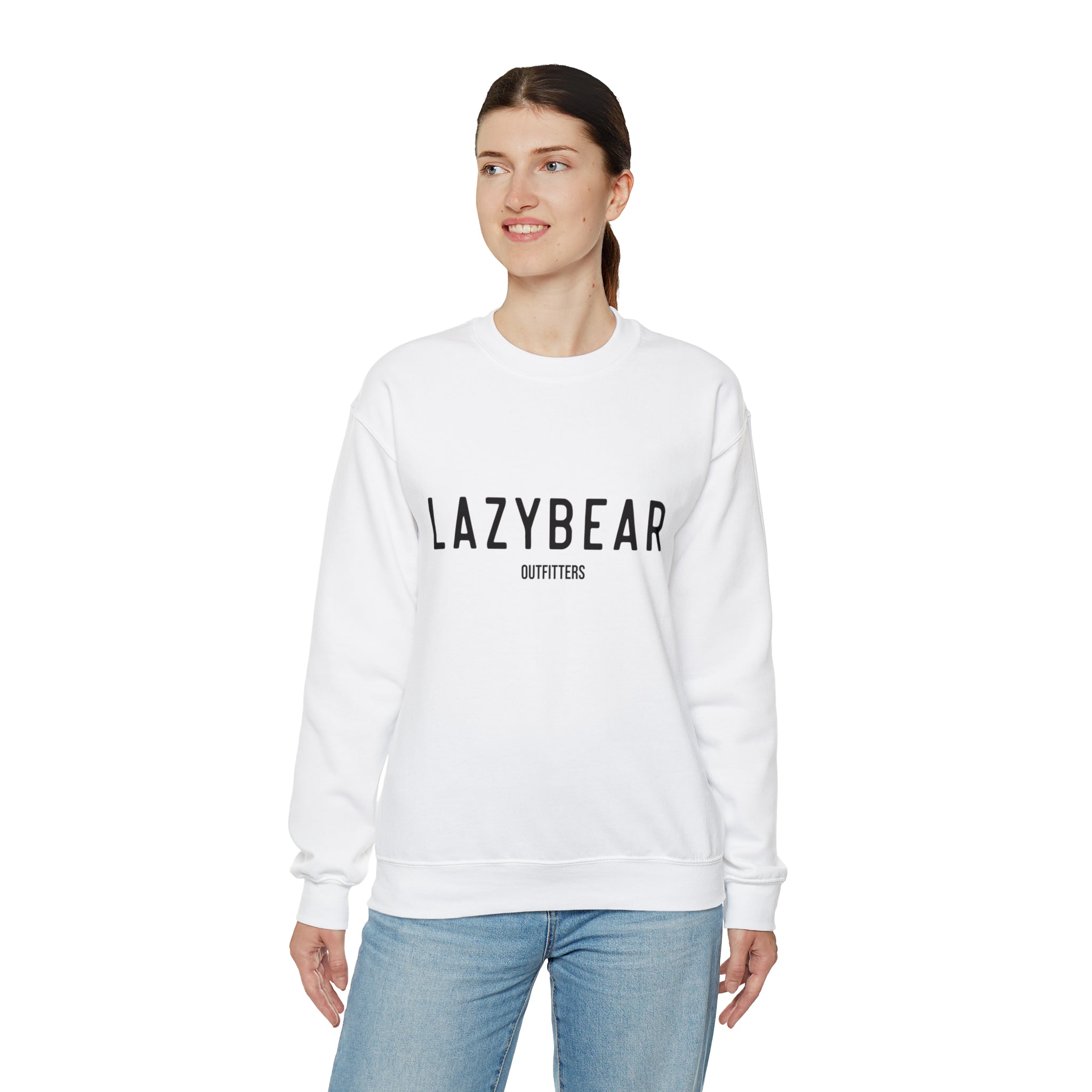 Lazy Bear Crewneck Sweatshirt (front name, back bear)