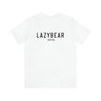 Lazy Bear Unisex Short Sleeve Tee (front bear, back name)