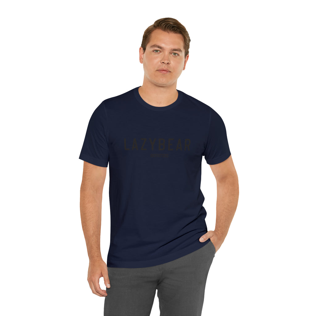 Lazy Bear Unisex Short Sleeve Tee (front bear, back name)