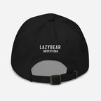 Lazy Bear Outfitters' Classic Embroidered Dad Hat (white embroidery)