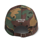 Lazy Bear Outfitters' Classic Embroidered Dad Hat (white embroidery)