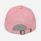 Lazy Bear Outfitters' Classic Embroidered Dad Hat (white embroidery)