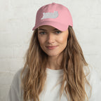 Lazy Bear Outfitters' Classic Embroidered Dad Hat (white embroidery)