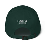 Lazy Bear Outfitters' Classic Embroidered Dad Hat (white embroidery)