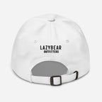 Lazy Bear Outfitters' Classic Embroidered Dad Hat (black embroidery)