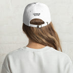 Lazy Bear Outfitters' Classic Embroidered Dad Hat (black embroidery)