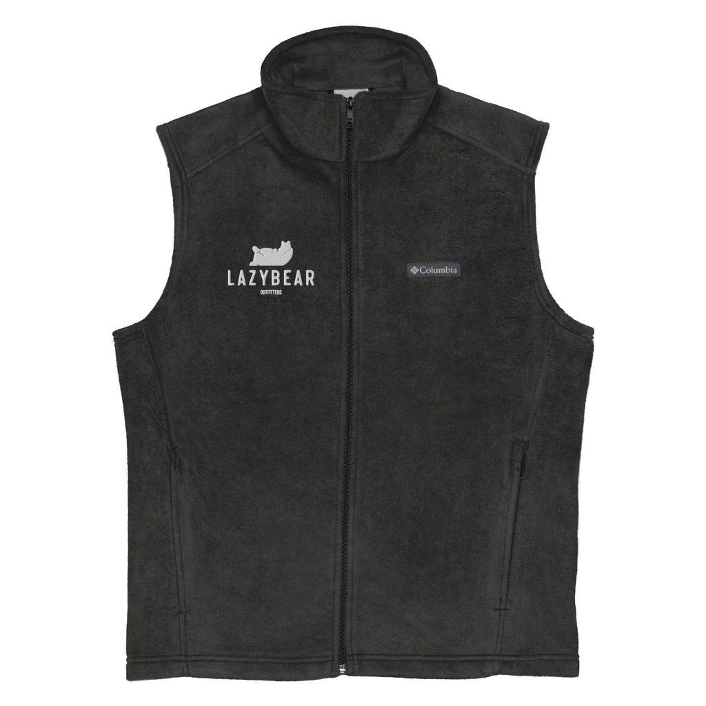 Men's Lazy Bear Outfitters x Columbia Fleece Vest (dark options with white logo)