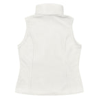 Women’s Lazy Bear Outfitters x Columbia Fleece Vest (white with black logo)
