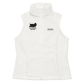 Women’s Lazy Bear Outfitters x Columbia Fleece Vest (white with black logo)